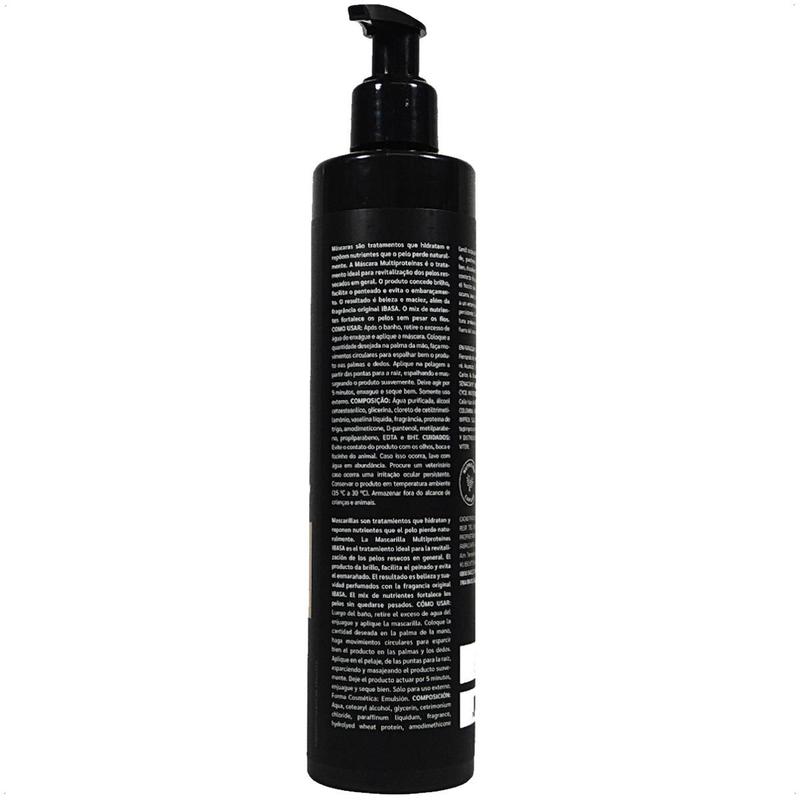 Máscara multiproteínas 230g 4 groomer profissional ibasa para cães
